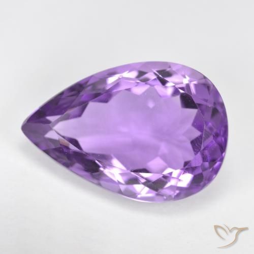 4.63ct 天然 ディープバイオレット アメジスト, 洋梨の形, VVS-VS