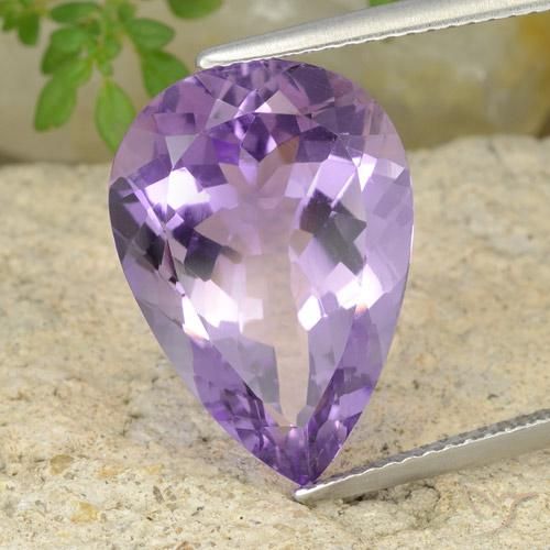 9.43ct 天然 ディープバイオレット アメジスト, 洋梨の形, VVS-VS