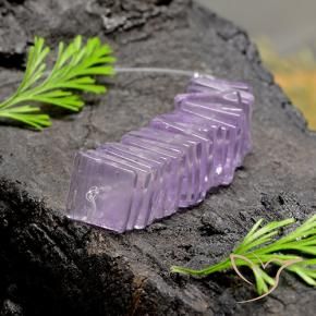 Shop natural 14.64ct 薄いピンクがかった紫 アメジスト gems, 四角形, from ブラジル at GemSelect. In stock, global shipping!