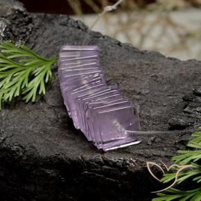 Shop natural 15.55ct 薄いピンクがかった紫 アメジスト gems, 四角形, from ブラジル at GemSelect. In stock, global shipping!