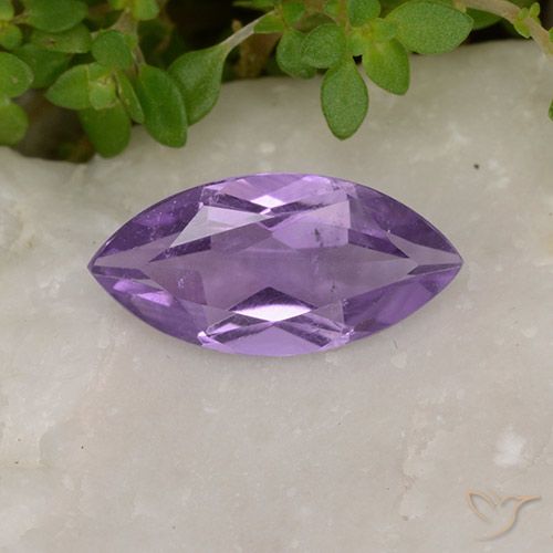 1.52ct 天然 ミディアムバイオレット アメジスト, マーキーズ, VS