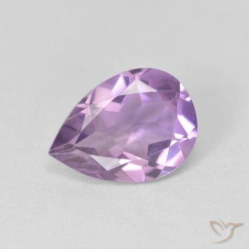 1.48ct 天然 ミディアムバイオレット アメジスト, 洋梨の形, VVS-VS