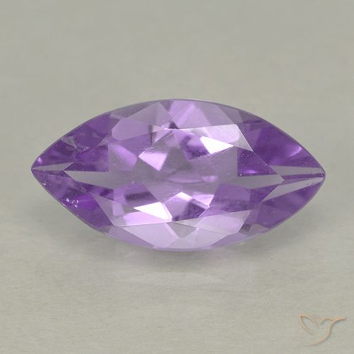 1.49ct 天然 ミディアムパープルがかったバイオレット アメジスト, マーキーズ, VS