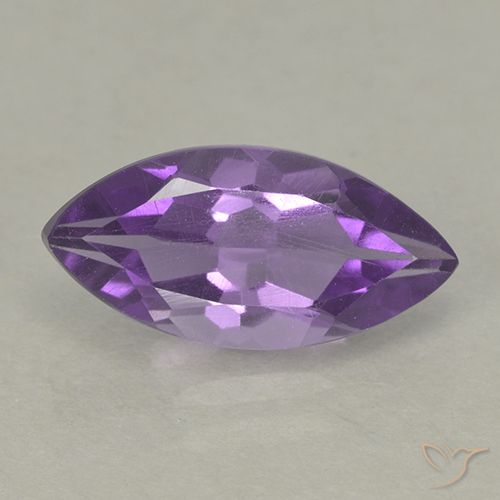 1.55ct 天然 ミディアムバイオレット アメジスト, マーキーズ, VS