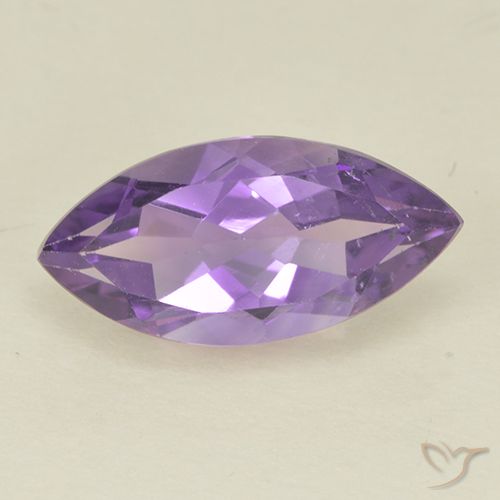 1.64ct 天然 ミディアムバイオレット アメジスト, マーキーズ, VS