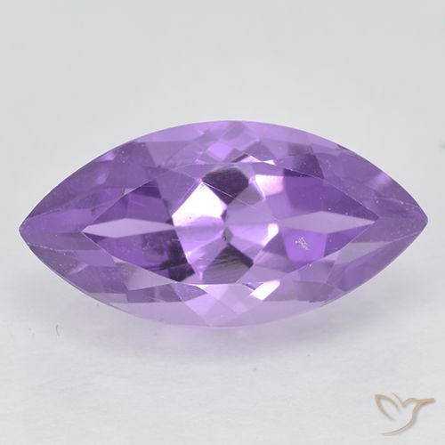 2.05ct 天然 ミディアムバイオレット アメジスト, マーキーズ, VVS-VS