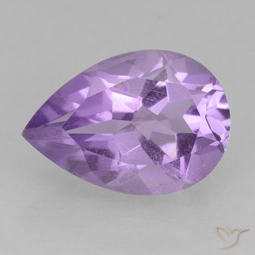 1.78ct 天然 ミディアムバイオレット アメジスト, 洋梨の形, VS