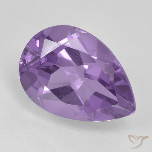 1.83ct 天然 ミディアムバイオレット アメジスト, 洋梨の形, VVS-VS