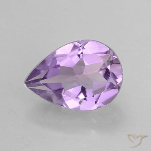 1.71ct 天然 ミディアムバイオレット アメジスト, 洋梨の形, VVS-VS