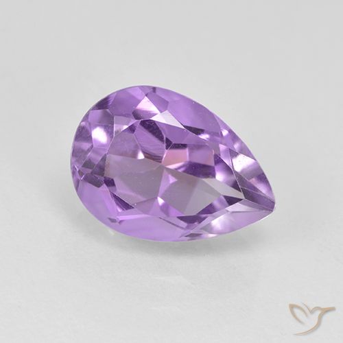 1.99ct 天然 ミディアムバイオレット アメジスト, 洋梨の形, VVS-VS