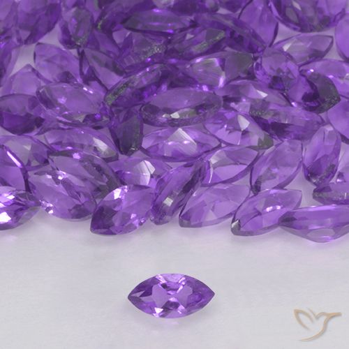 0.15ct 天然 ミディアムバイオレット アメジスト, マーキーズ, VVS-VS