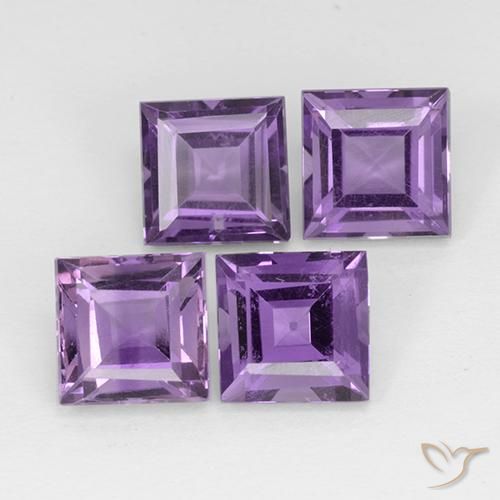 Shop natural 4.53ct ミディアムバイオレット アメジスト gems, 四角形, from ブラジル at GemSelect. In stock, global shipping!