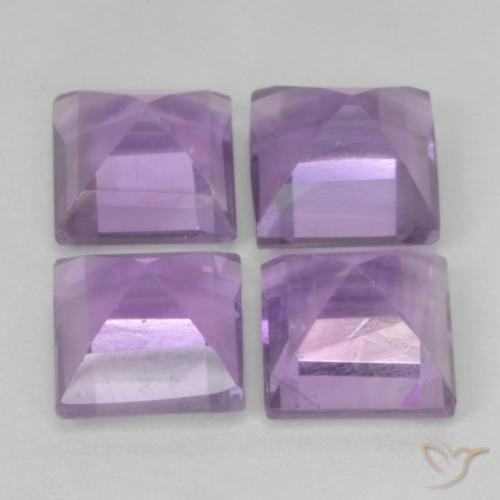 Shop natural 4.65ct ミディアムバイオレット アメジスト gems, 四角形, from ブラジル at GemSelect. In stock, global shipping!