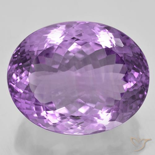 52.93ct 天然 ピンクがかったバイオレット アメジスト, 楕円形, IF