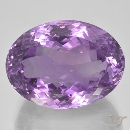 39.04ct 天然 パープルがかったバイオレット アメジスト, 楕円形, IF