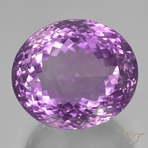47.87ct 天然 濃いパープルがかったバイオレット アメジスト, 楕円形, IF