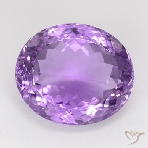 26.88ct 天然 パープルがかったバイオレット アメジスト, 楕円形, IF