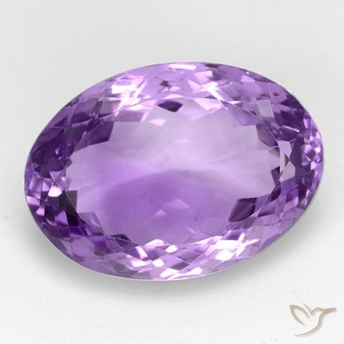 28.16ct 天然 パープルがかったバイオレット アメジスト, 楕円形, IF