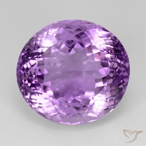 31.90ct 天然 ピンクがかったバイオレット アメジスト, 楕円形, VVS