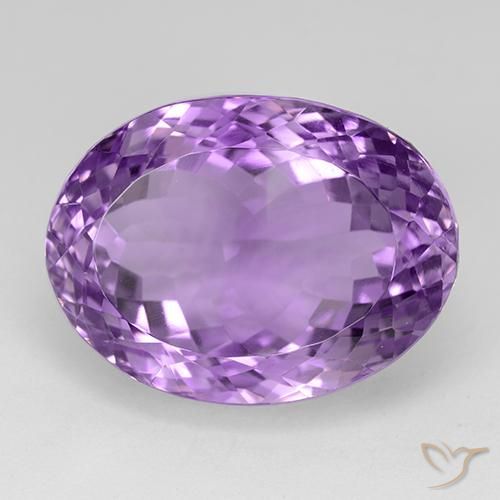 33.57ct 天然 パープルがかったバイオレット アメジスト, 楕円形, IF