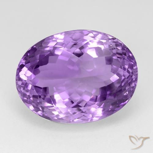 30.50ct 天然 ピンクがかったバイオレット アメジスト, 楕円形, IF