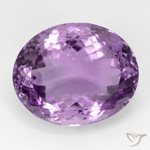 33.84ct 天然 ピンクがかったバイオレット アメジスト, 楕円形, IF