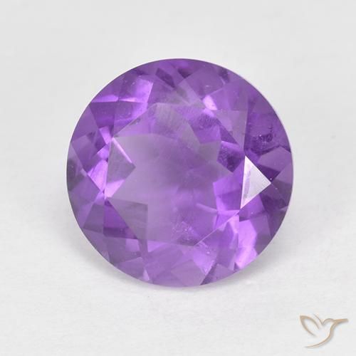1.76ct 天然 鮮やかなバイオレット アメジスト, ラウンド, VS