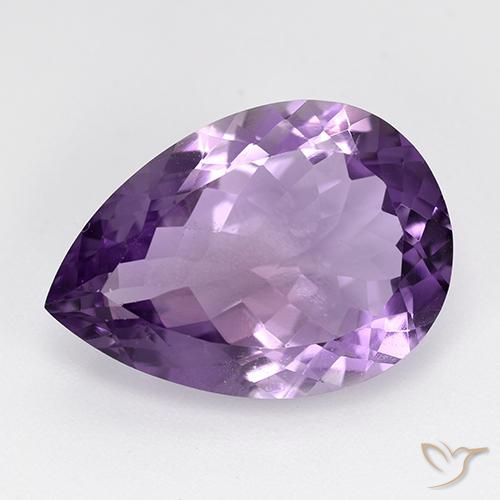 9.04ct 天然 ディープバイオレット アメジスト, 洋梨の形, VS