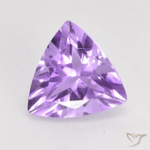 1.60ct 天然 ミディアムバイオレット アメジスト, トリリオン, VS