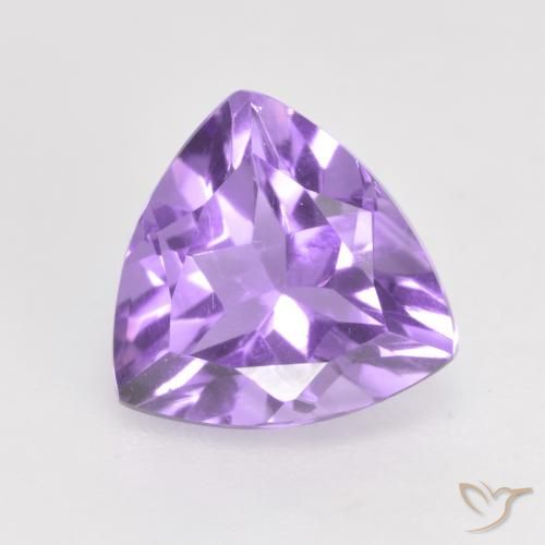 1.62ct 天然 ミディアムバイオレット アメジスト, トリリオン, VVS-VS