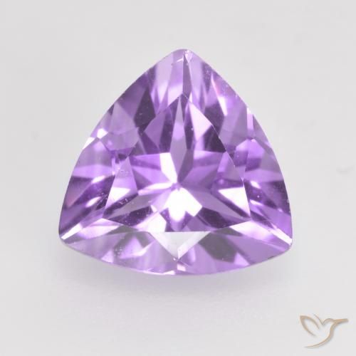 1.58ct 天然 ミディアムバイオレット アメジスト, トリリオン, VS