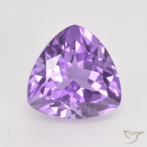 1.86ct 天然 ミディアムバイオレット アメジスト, トリリオン, VS