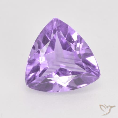 1.44ct 天然 ミディアムバイオレット アメジスト, トリリオン, VS