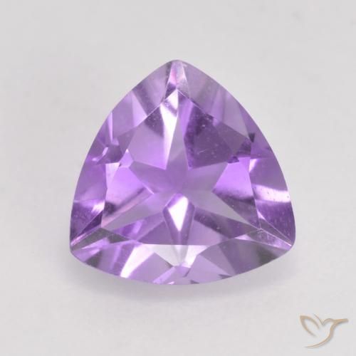 1.56ct 天然 ミディアムバイオレット アメジスト, トリリオン, VS