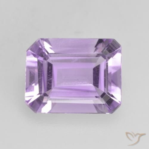 2.07ct 天然 濃いアイリスバイオレット アメジスト, エメラルドカット, VVS-VS