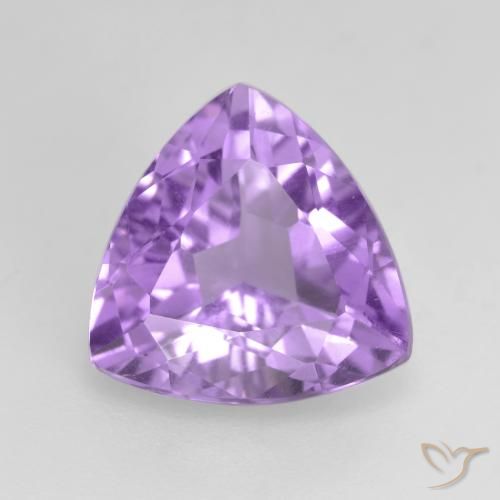 2.94ct 天然 ミディアムバイオレット アメジスト, トリリオン, VS