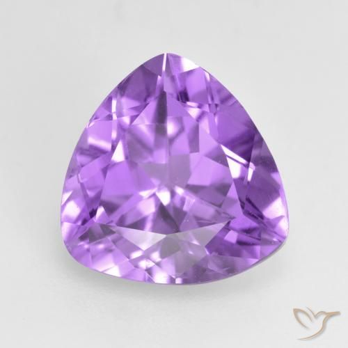 2.79ct 天然 ミディアムバイオレット アメジスト, トリリオン, VS