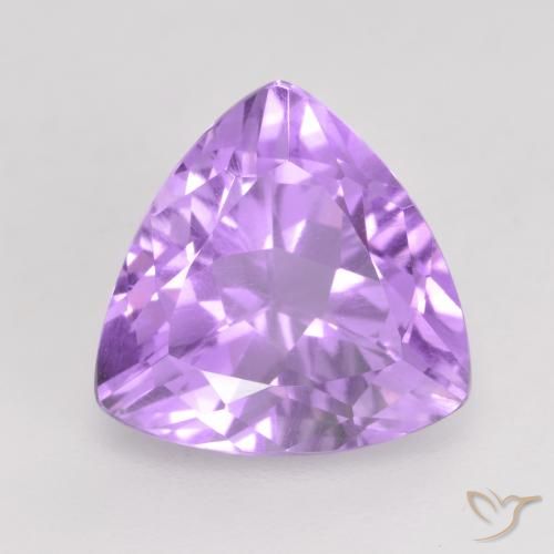 2.87ct 天然 薄いピンクがかった紫 アメジスト, トリリオン, VVS-VS