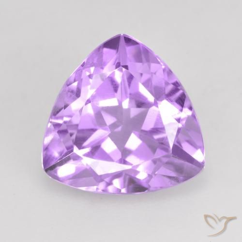 2.91ct 天然 明るいピンクがかった紫 アメジスト, トリリオン, VVS-VS