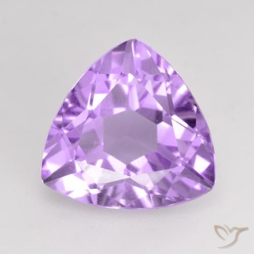 2.90ct 天然 明るいピンクがかった紫 アメジスト, トリリオン, VVS-VS