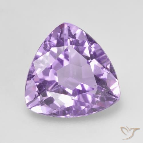 3.06ct 天然 ミディアムバイオレット アメジスト, トリリオン, VVS-VS