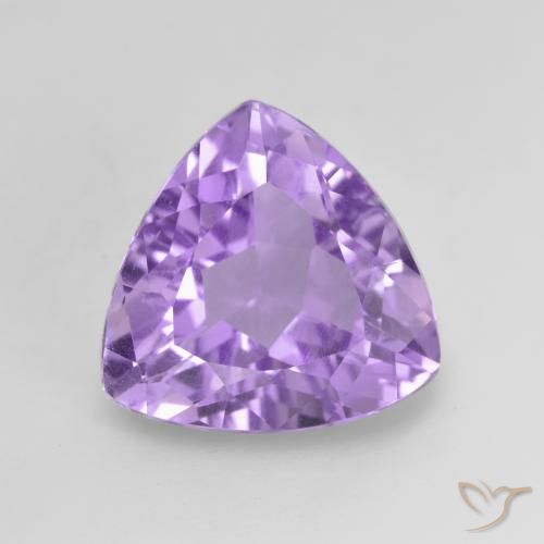 2.96ct 天然 ミディアムバイオレット アメジスト, トリリオン, VVS-VS