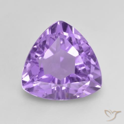 3.14ct 天然 ミディアムバイオレット アメジスト, トリリオン, VVS-VS