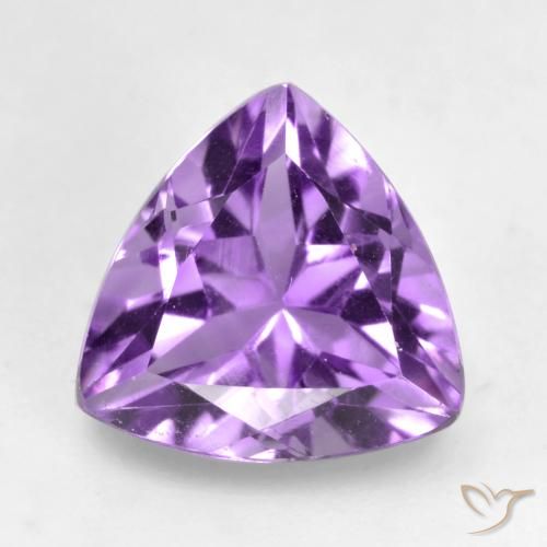 1.59ct 天然 ミディアムパープルがかったバイオレット アメジスト, トリリオン, VVS-VS