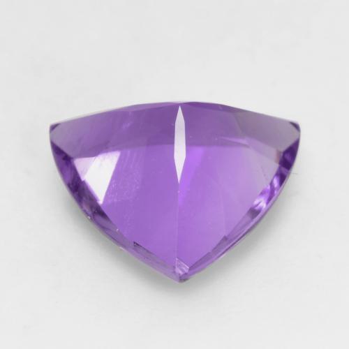 1.33カラットの天然濃いパープルがかったバイオレットアメジスト（8.3×8.2 mm・トリリアント）