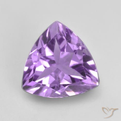 1.57ct 天然 ミディアムパープルがかったバイオレット アメジスト, トリリオン, VVS-VS