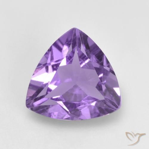 1.39ct 天然 ミディアムバイオレット アメジスト, トリリオン, VVS-VS