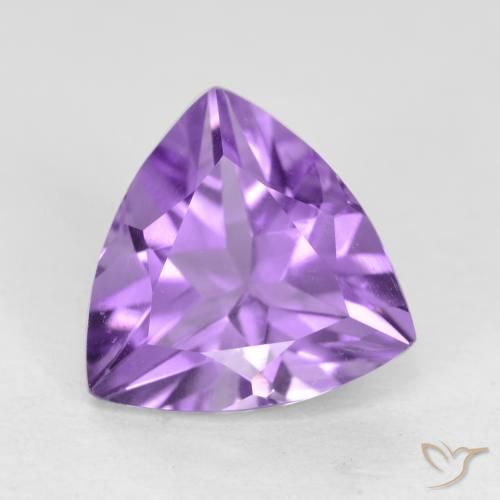 2.08ct 天然 ピンクがかったバイオレット アメジスト, トリリオン, VVS-VS