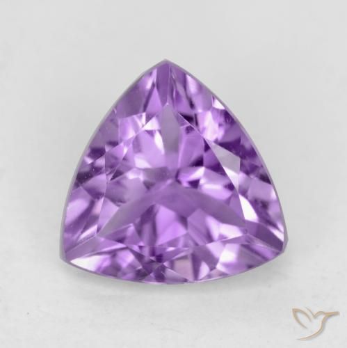2.19ct 天然 ミディアムバイオレット アメジスト, トリリオン, VVS-VS