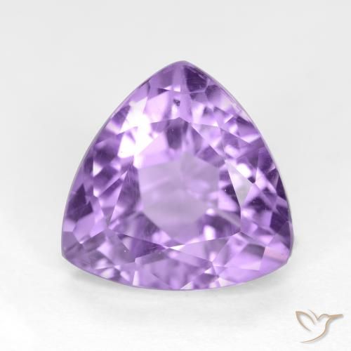 3.21ct 天然 ミディアムバイオレット アメジスト, トリリオン, VS